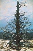Caspar David Friedrich The Oak Tree in the Snow Spain oil painting artist